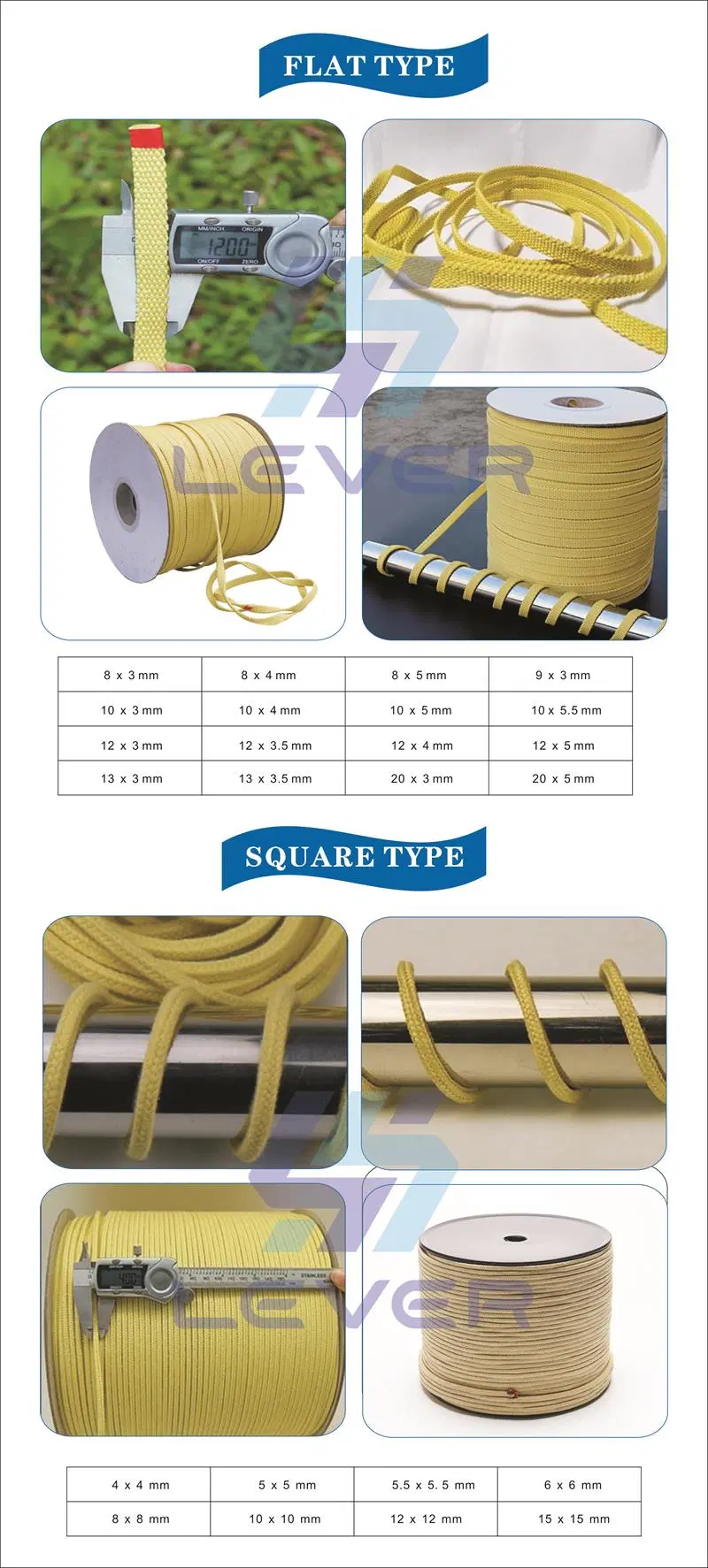 Flame Retardant and High Temperature Resistant Hollow Aramid Fiber Sleeve